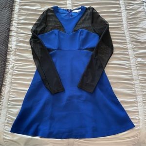 BCBGeneration Mesh Cut Out Dress